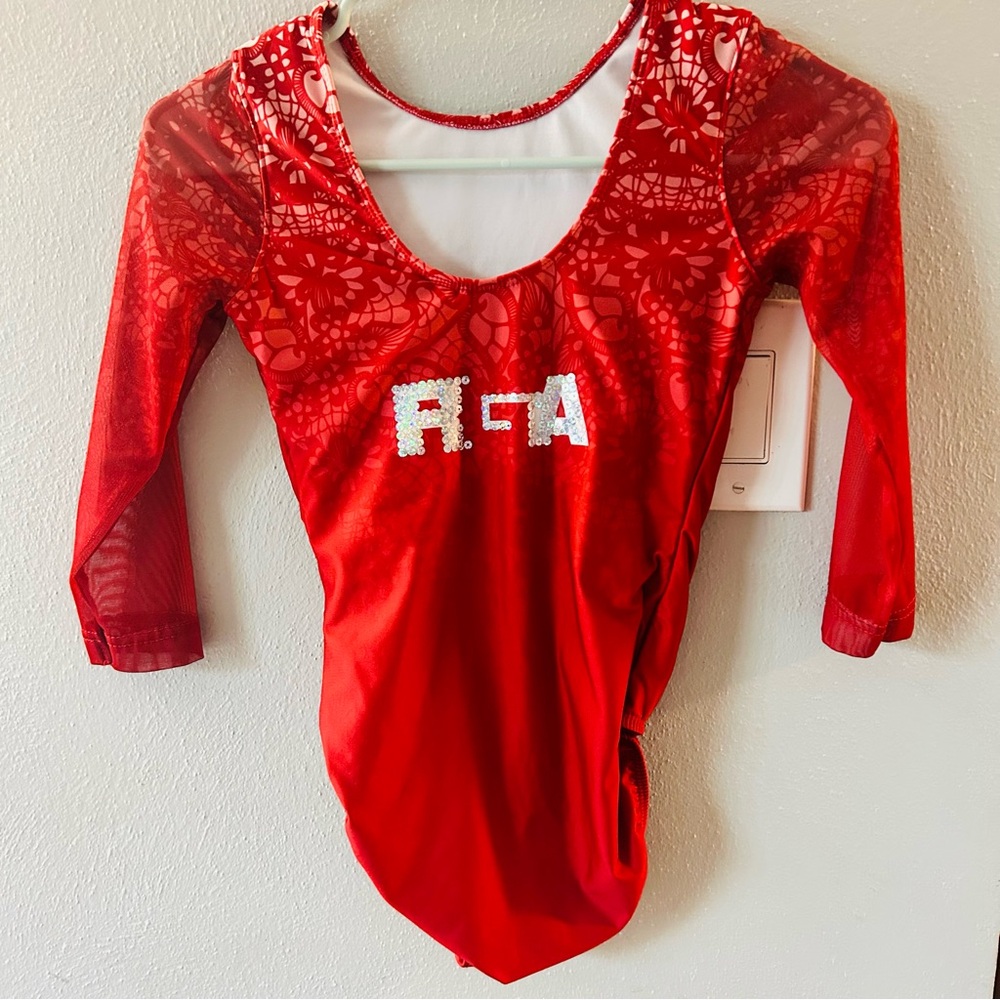 Ozone Adult Small Gymnastics Competition Leotard - Picture 3 of 4